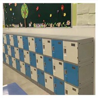 Fabricante al por mayor gabinetes de almacenamiento de plástico ensamblados de diseño moderno, gabinetes de mochila escolar ABS duraderos