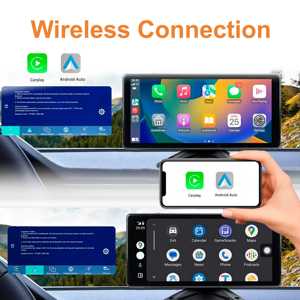 Màn hình BSD màn hình cảm ứng 10,36 inch 4CH 1080p Máy ảnh không dây Carplay Android Auto Car Truck Truck AI Monitor - Product Image 2