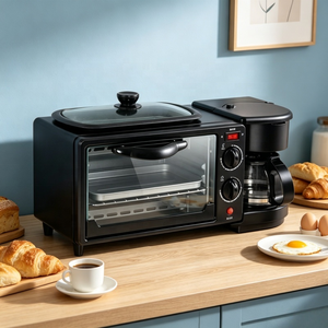 Horno Tostador 3 en 1 Eficiente para el Hogar, para Hornear y Recalentar en el Desayuno, Diseño Compacto - Product Image 4