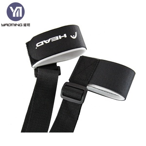 l'arrière-pays jaune logo personnalisé élastique alpin casier nylon crochet et boucle de fixation lunettes de <span class=keywords><strong>ski</strong></span> boucle sangle - Product Image 3