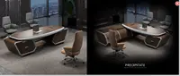 L-shape Office Table 2022 Top Fashion Modern Hot Sale Ceo Boss Executive L-shape Office Table