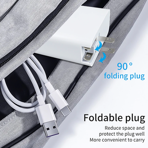 All'ingrosso veloce 65W GaN caricabatterie tre porte USB A + USB <span class=keywords><strong>C</strong></span> pieghevole noi spina da viaggio adattatore per il computer portatile del telefono cellulare - Product Image 5