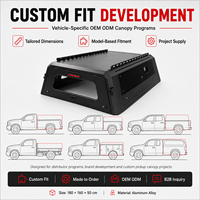 Custom Aluminum 4x4 Waterproof Truck Canopy for Ram 2500/3500 Desert Camping Gear Storage OEM ODM Project Supply