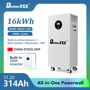 4nrgy Pl-16kWh Integrado 5KW 51.2V 314Ah Todo en Uno +Equilibrador Activo+Módulo WiFi+Bluetooth + APP+DDP Libre de Impuestos - Product Image 1