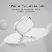 Nouvel étui de charge de protection en TPU souple anti-chute transparent pour Air Pods Pro Crystal Clear Cover
