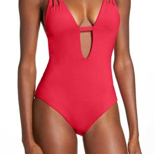 Nouveau design 2025 – Maillot de bain bikini personnalisé avec logo, pour femme, en Spandex/Polyester, à séchage rapide, avec découpes et bretelles en V - Product Image 6