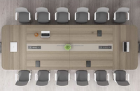 Personnalisé haut de gamme moderne grande table de conférence exécutive pour 10 personnes Tables de salle de réunion 12 places