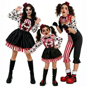 Yi Xiaoyi – ensemble de costumes de clown pour filles, tenue assortie pour la fête d'Halloween, taille réglable, robe de spectacle pour enfants - Product Image 1