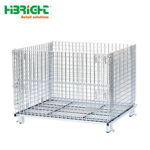 Cage de rangement en fil métallique pliable haute résistance avec capacité de charge élevée - Product Image 3