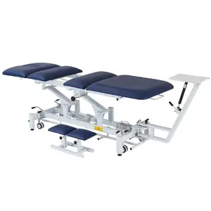 Lit de Traction électrique 4 sections Table de physiothérapie Portable chaise d'hôpital