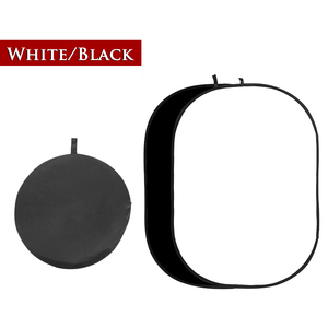 Sfondo Fotografico Pieghevole Bifacciale OEM in Poliestere Cotone Verde Blu, Morbido e Trendy, Forma Ovale 100x150cm - Product Image 4