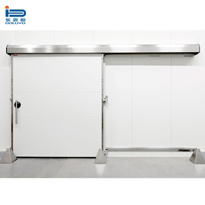 Porte coulissante de chambre froide à installation facile avec bande d'étanchéité en PVC et charnières robustes pour les entrepôts de stockage frigorifique - Product Image 5