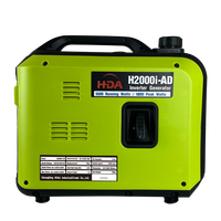 2kw Tragbarer schall dichter AC220V DC12V Doppels pannungs ausgang Benzin geräuschloser Wechsel richter Generator Verwendung von Elektro werkzeugen