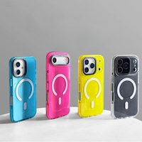 Coque de téléphone couleur bonbon pour iPhone 17 Air 16 15 13 14 12 11 Pro Max Plus, compatible charge sans fil, protection souple antichoc