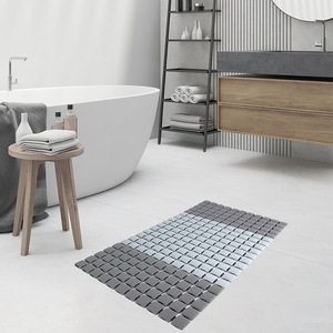 Tapis <span class=keywords><strong>de</strong></span> <span class=keywords><strong>douche</strong></span> antidérapant en TPE élastique avec trous <span class=keywords><strong>de</strong></span> drainage creux, ventouses, imperméable, anti-moisissure, pour salle <span class=keywords><strong>de</strong></span> bain familiale - Product Image 3