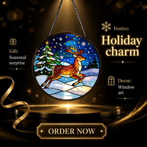 Latest Craft Factory Direct Sales Glass Christmas Ornaments Holiday Home Party Decorations - Product Image 1