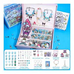 Premium Educational DIY Friendship <b>Bracelet</b> <b>Making</b> <b>Kit</b> for Kids with Colorful Beads and Cute <b>Charms</b> Plastic Jewelry Set - Product Image 3