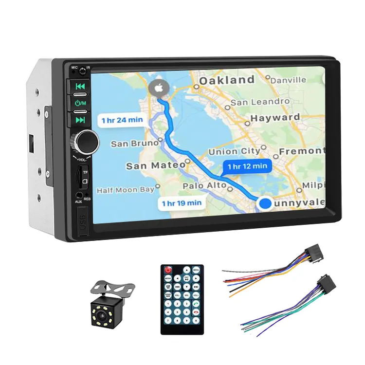 Reproductor Multimedia Universal para coche, autorradio estéreo de 2 din con pantalla táctil de 7 pulgadas, vídeo MP5, Radio automática, 7018B, envío directo