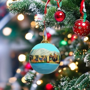 Boules <span class=keywords><strong>de</strong></span> Noël personnalisées en verre soufflé avec peinture intérieure, décorations <span class=keywords><strong>de</strong></span> sapin <span class=keywords><strong>de</strong></span> Noël sur mesure pour les fêtes - Product Image 3