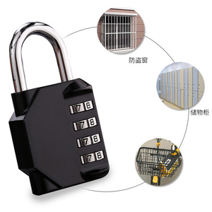 กุญแจล็อคแบบผสมผสาน โลหะผสมสังกะสี ขนาด 7 มม. ทนทาน ไม่ต้องใช้กุญแจ สำหรับตู้เก็บของในโรงยิม ประตูห้อง ดีไซน์อุตสาหกรรม - Product Image 5