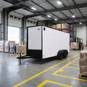 Compre remolques de carga pesada con cabina cerrada, de eje simple/doble, disponibles para envío a precios económicos. Remolque utilitario. - Product Image 1