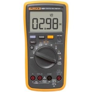 Multimètre numérique Fluke 18B+ 10A pour tension, courant, résistance et test LED - Product Image 1