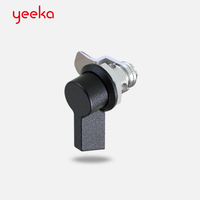 Serrure à came à quart de tour Yeeka 1402-400 en alliage de zinc noir pour armoires et panneaux, avec une excellente qualité