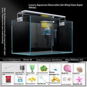 Kit <span class=keywords><strong>d</strong></span>'<span class=keywords><strong>aquarium</strong></span> JSD Gold Crystal Ultra White à <span class=keywords><strong>angle</strong></span> droit avec éclairage LED et <span class=keywords><strong>filtre</strong></span> 3-en-1 <span class=keywords><strong>pour</strong></span> <span class=keywords><strong>d</strong></span>ébutants en betta - Product Image 6
