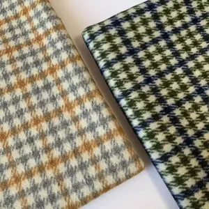 All season30wool 680g/m check Single Sided fabric for woman suit and Home decoration fabric