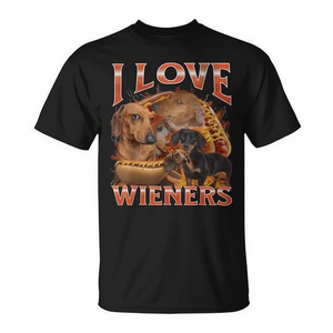 Camiseta gráfica I Love Wieners Dachshund - Product Image 2