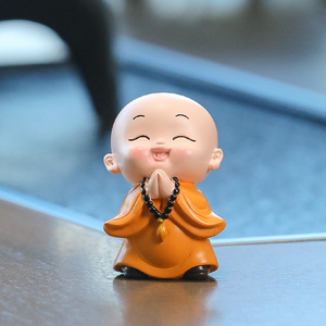 Figura de Monje Zen, Mini Estatua de Resina, Decoración de Escritorio, Suministros de Oficina, Juego de Regalo, Paquete de Varias Piezas - Product Image 3