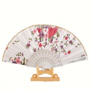 Abanicos Plegables Florales para Mujeres y Niñas, Estilo Español para Fiestas de Verano y Actuaciones, Material Plástico Resistente - Product Image 3