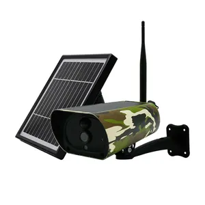 1080P green color Camouflage hidden solar cctv camera 4g wifi sim card