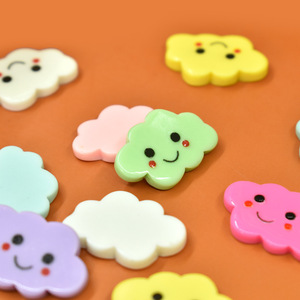 Kawaii mỉm cười đám mây nhựa flatback Cabochon cho tự làm đồ trang sức làm điện thoại trường hợp kẹp tóc phụ kiện Slime Filler - Product Image 4