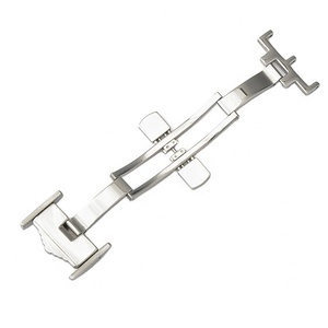 Reemplazo de <span class=keywords><strong>reloj</strong></span> maestro de alta calidad 12mm 14MM 16MM 18mm hebilla de <span class=keywords><strong>reloj</strong></span> de despliegue de cierre de mariposa para <span class=keywords><strong>correa</strong></span> de cuero <span class=keywords><strong>Longines</strong></span> - Product Image 6