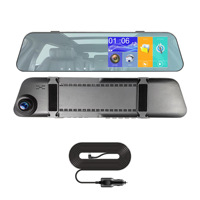 Cámara de Retroceso con Pantalla Táctil de 5 Pulgadas, Doble Lente HD 1080p, Ángulo de Visión de 170°, Grabación en Bucle, Monitoreo de Estacionamiento, Compatible con OLIVER
