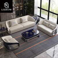 Neue italienische Luxus-Stil moderne Schnitts ofa Licht Luxus einfaches Design Wohnzimmer möbel Sofa Set