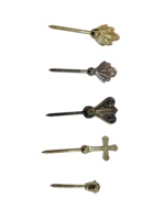 Décoration de cercueil et de citerne funéraire en Zamak, style européen, durable, or et marron, pour accessoires funéraires