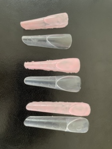 Logo OEM Space French Dual Forms Super Long Square Straight Side Nail Tips Artificial Extend Nail Art Salon Designs Free Step - Product Image 6