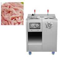 Hachoir à viande électrique commercial multifonctionnel en acier inoxydable, pour trancher et hacher la viande, machine à saucisses