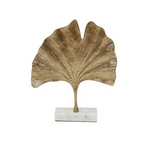 Sculpture moderne en fer forgé, écologique, design arbre, couleur or, haute qualité, prix bas, pour table - Product Image 1