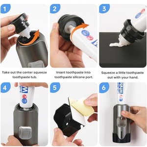 Wall Mounted Induction <b>Toothpaste</b> <b>Squeezer</b> Household Infrared Ray Sensor Automatic <b>Toothpaste</b> Dispenser - Product Image 5