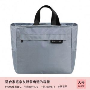 Sac à bento portable personnalisé avec logo, isotherme, grande capacité, en tissu Oxford, avec feuille d'aluminium PE épaissie, tendance estivale USA - Product Image 6