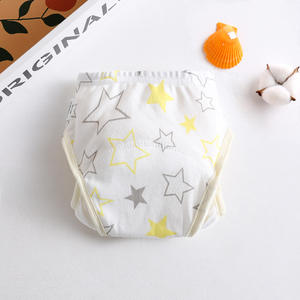 Cubiertas de pañales impermeables de algodón, pantalones de entrenamiento lavables para orinal con refuerzo doble, ropa interior para niñas y niños - Product Image 4