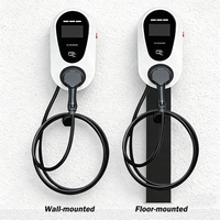 Borne de recharge murale OCPP 1.6 7kW pour véhicules électriques, 32A, Type 2, monophasée, intelligente, avec application, RFID, compatible Tesla BMW IX3, chargeur EV