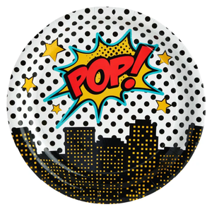 Juego de vajilla de papel con temática Pop DAMAI, tamaño y color personalizados, platos y vasos desechables decorativos para fiestas con temática Pop - Product Image 3