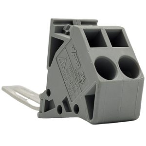 Wagos ขั้วต่อเทอร์มินัลบล็อก285-447ขั้วต่อสายไฟสำหรับ<span class=keywords><strong>50</strong></span> Mm2กระแสสูงโมดูล TBS กว้าง16มม. 285ขั้วต่อสีเทา447 285-447 - Product Image 1