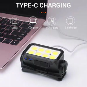 K354 Vente en gros de lampes frontales de pêche <span class=keywords><strong>LED</strong></span> étanches en ABS, rechargeables par Type-C, avec <span class=keywords><strong>bandeau</strong></span>, base G9, batterie lithium-ion, indice de protection <span class=keywords><strong>IP68</strong></span> - Product Image 5