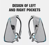 Sac à dos de voyage Oxford tendance antivol et imperméable Bonita, avec fermeture éclair, port de chargement USB, idéal pour affaires, ordinateur portable et école