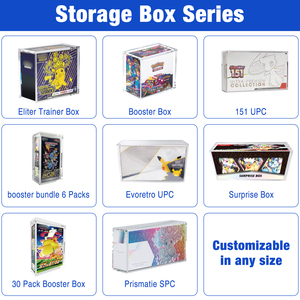 Oferta Especial: Cajas <span class=keywords><strong>de</strong></span> Exhibición <span class=keywords><strong>de</strong></span> Acrílico Transparente Moderno <span class=keywords><strong>de</strong></span> 8MM+5MM <span class=keywords><strong>de</strong></span> Grosor para Fácil Montaje, para Paquetes Booster y Cajas <span class=keywords><strong>de</strong></span> Entrenador Élite - Product Image 4